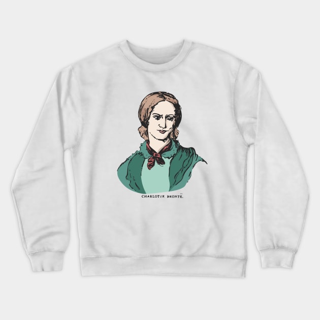 Charlotte Brontë Crewneck Sweatshirt by vixfx